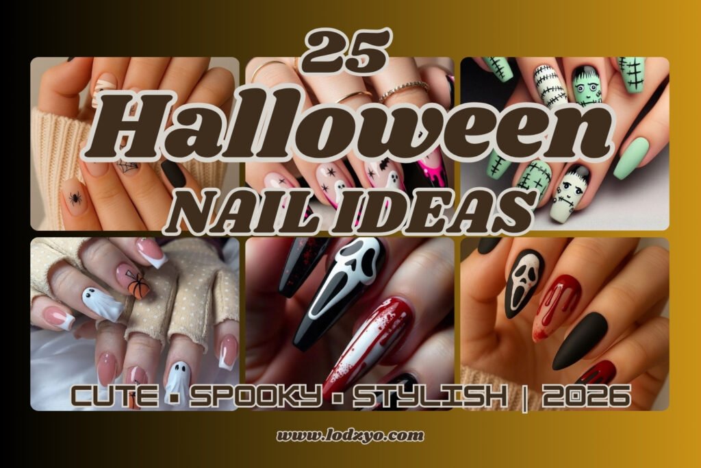 25 Halloween nail ideas for 2026 featuring cute, spooky, and stylish nail designs